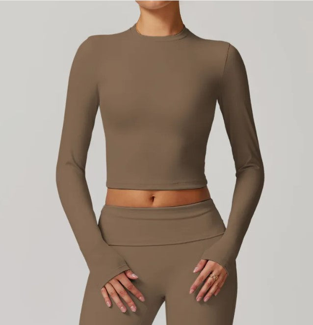 Slim Fit Long Sleeve Yoga Wear