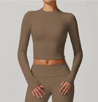 Slim Fit Long Sleeve Yoga Wear