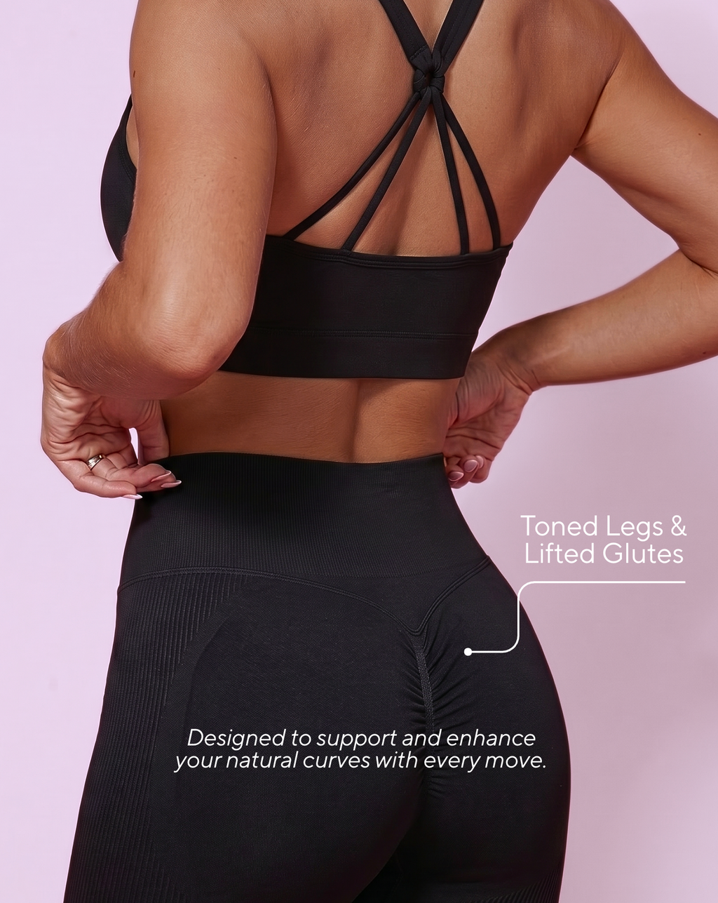Seamless High Waist Peach Yoga Pants