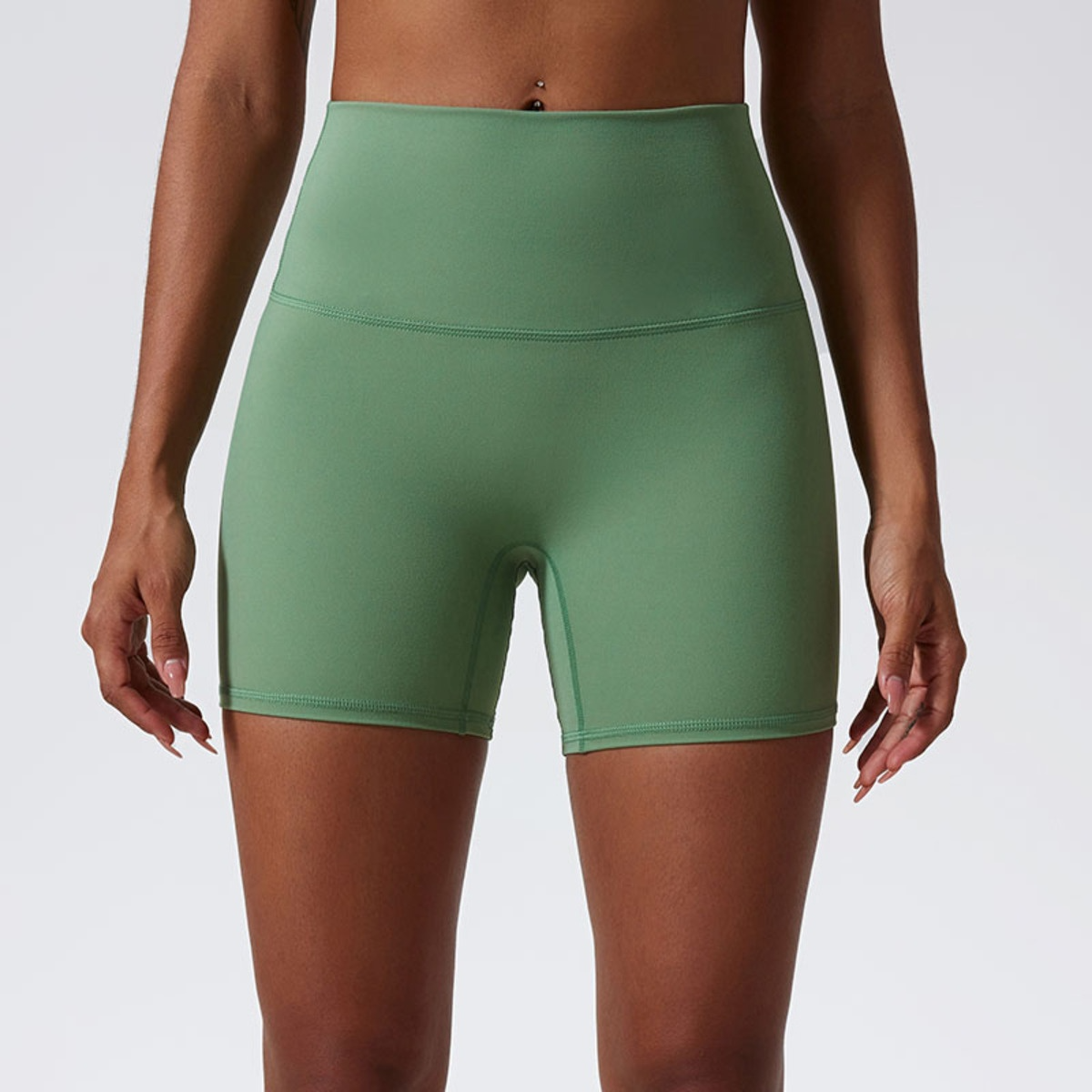 High Waist Sculpting Yoga Shorts